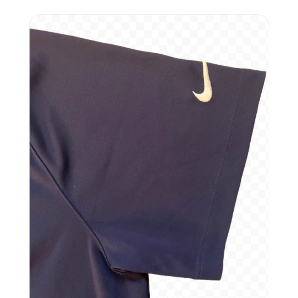 Nike Men's Navy Golf Polo Short Sleeve Sport Shirt Size L - Picture 3 of 8